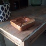Vintage ashtray in olive wood