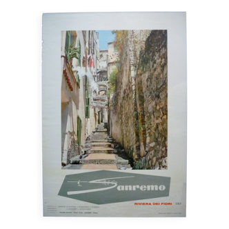 Sanremo vintage tourism posters