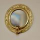 Applique murale vintage en laiton avec miroir