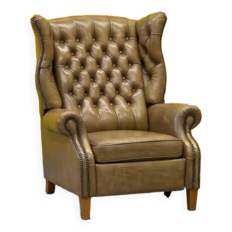 Vintage Handmade Chesterfield Recliner Armchair