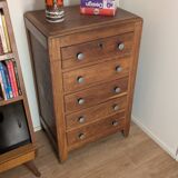 Art Deco chest of drawers 1940 vintage