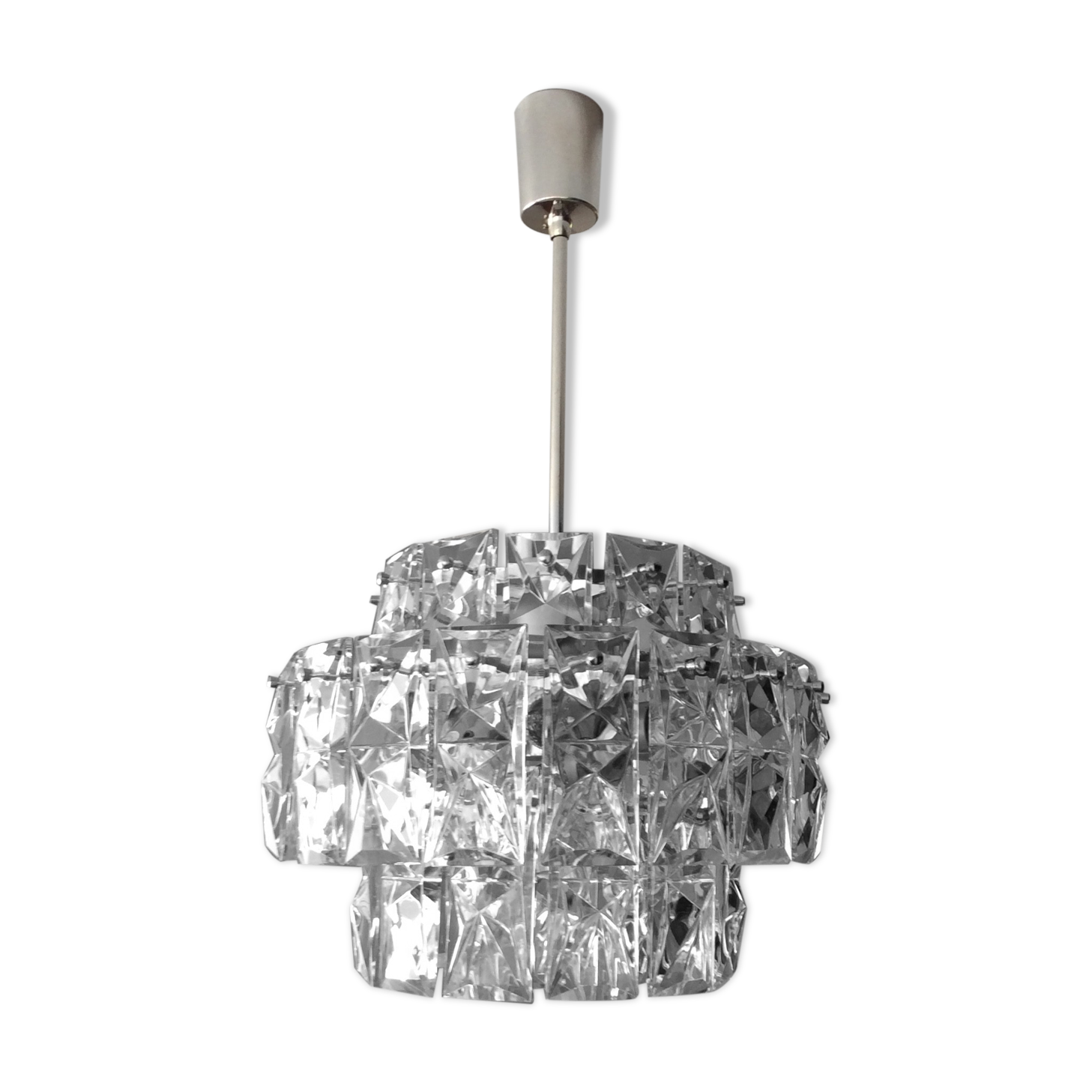 Kinkeldey 1970s crystal chandelier