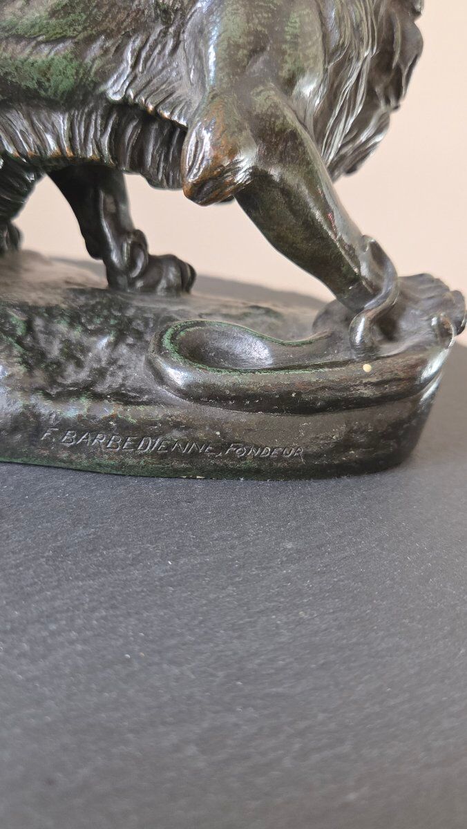 Bronze sculpture by Antonin-Louis BARYE (1796-1875)