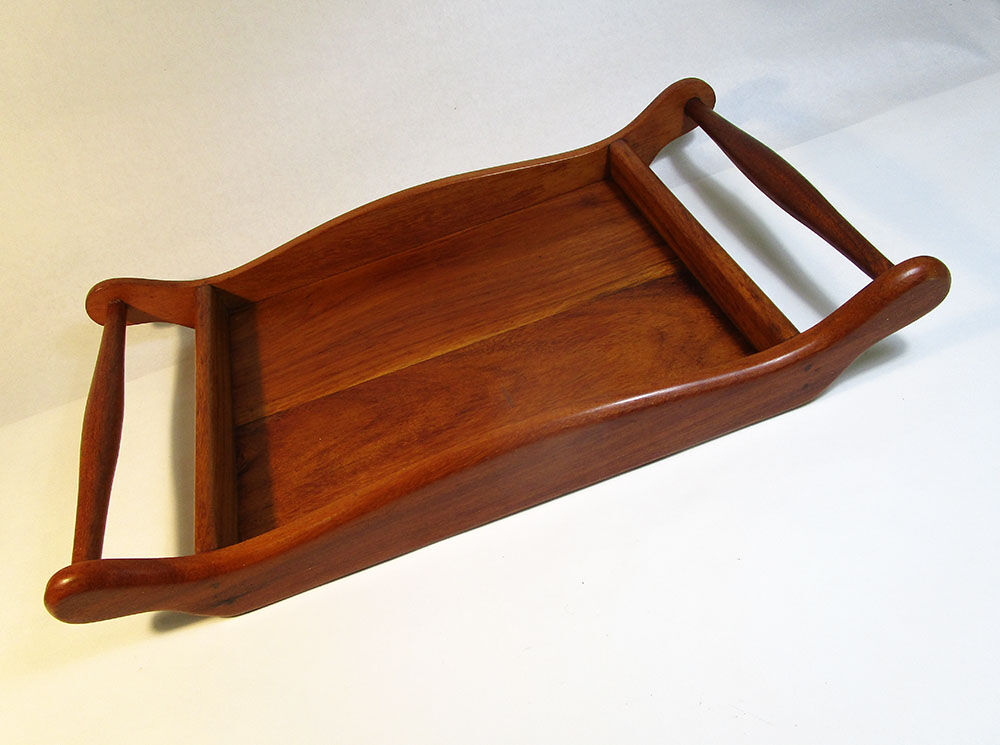Wooden service tray