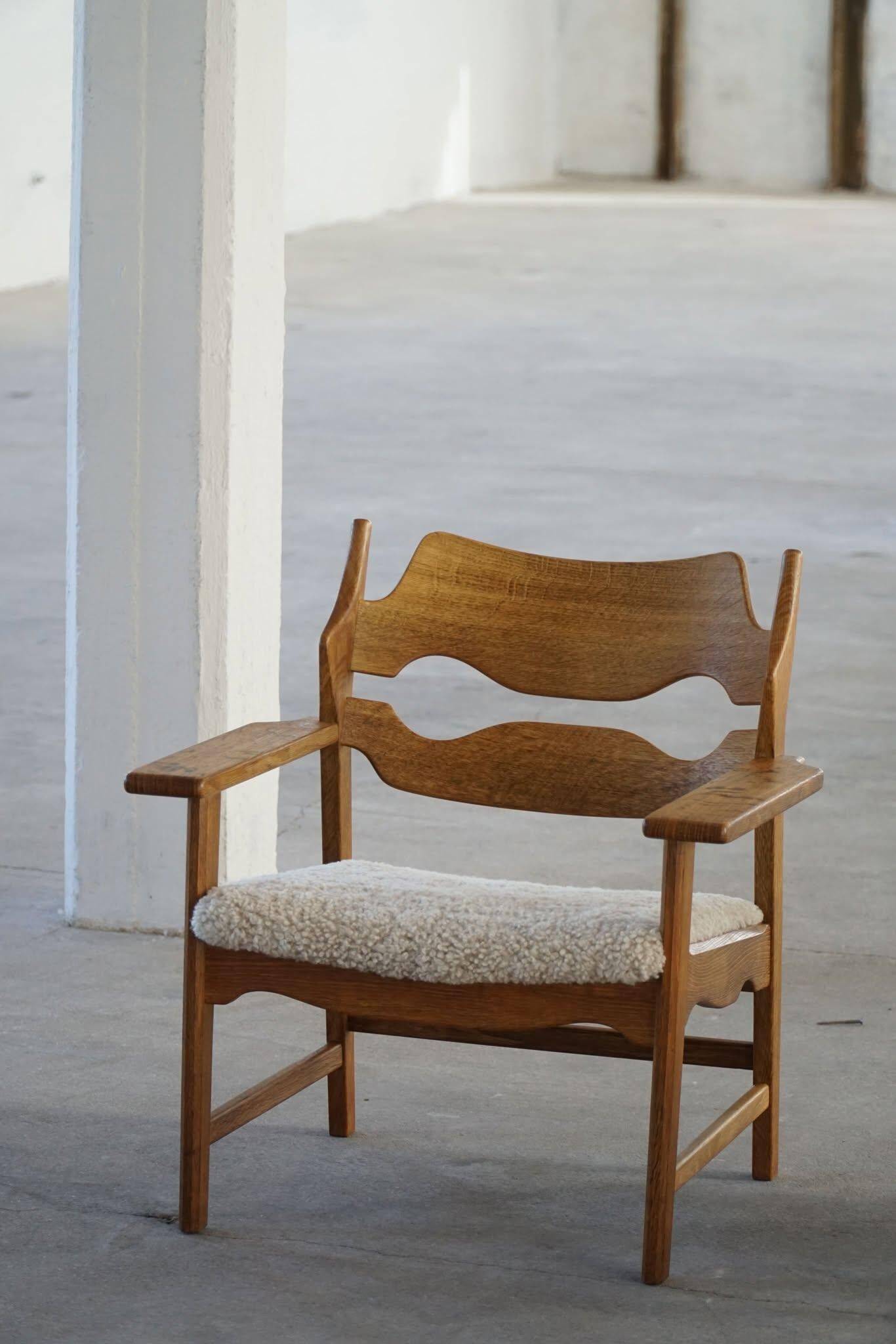 Henning Kjærnulf, Lounge Chairs "Razorblade", Danish design from the mid-century, 1960s.
