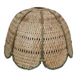 Rattan flower pendant light