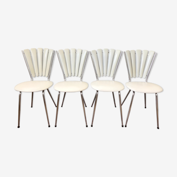 Lot de 4 chaises pétale