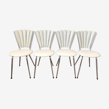 Lot of 4 petal chairs