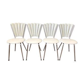 Lot of 4 petal chairs