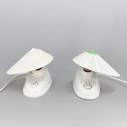 Lampes de table ou murale en bakélite blanche des années 1960, Tchécoslovaquie