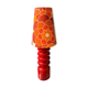 Red ceramic table lamp