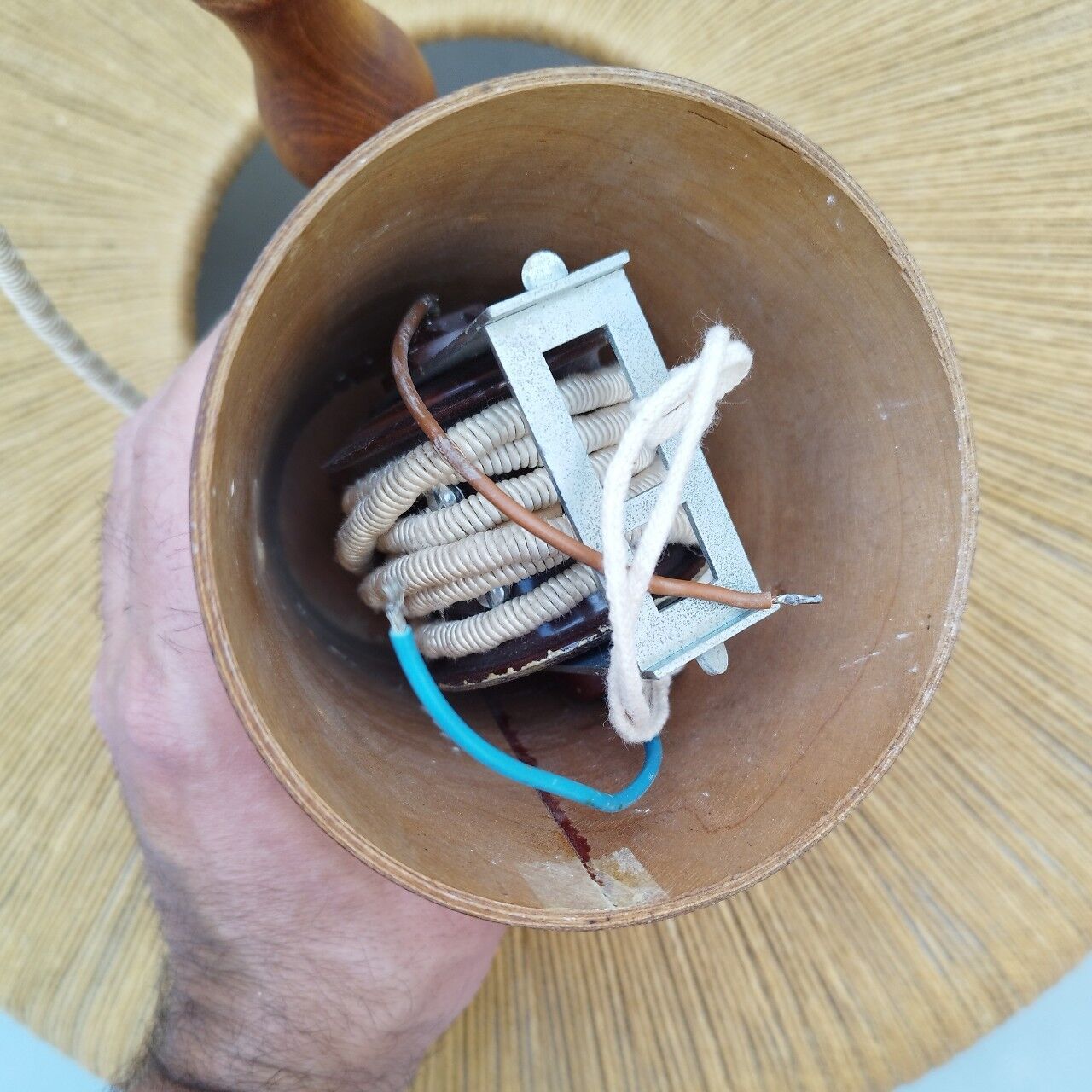 Large suspension Temde Leuchten design 60's