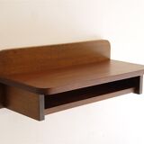 Vintage wooden wall bedside 1960