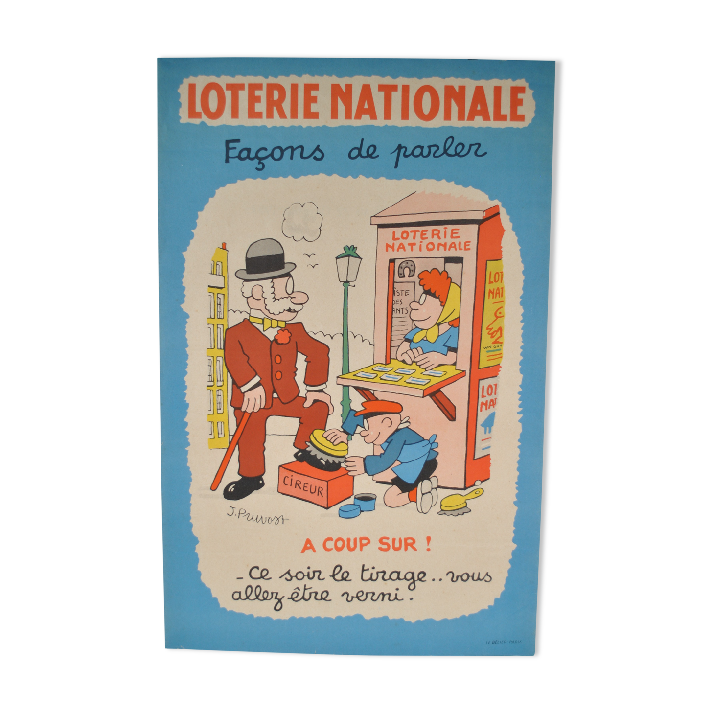 Poster National Lottery 50s