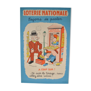 Affiche Loterie National années