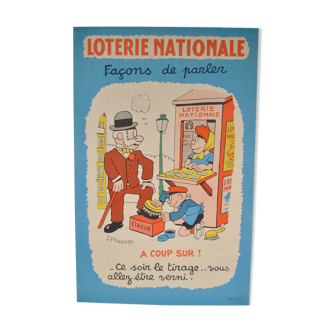 Poster National Lottery 50s