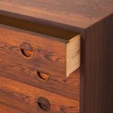 Commode en palissandre avec quatre tiroirs design Hvidt & Mølgaard