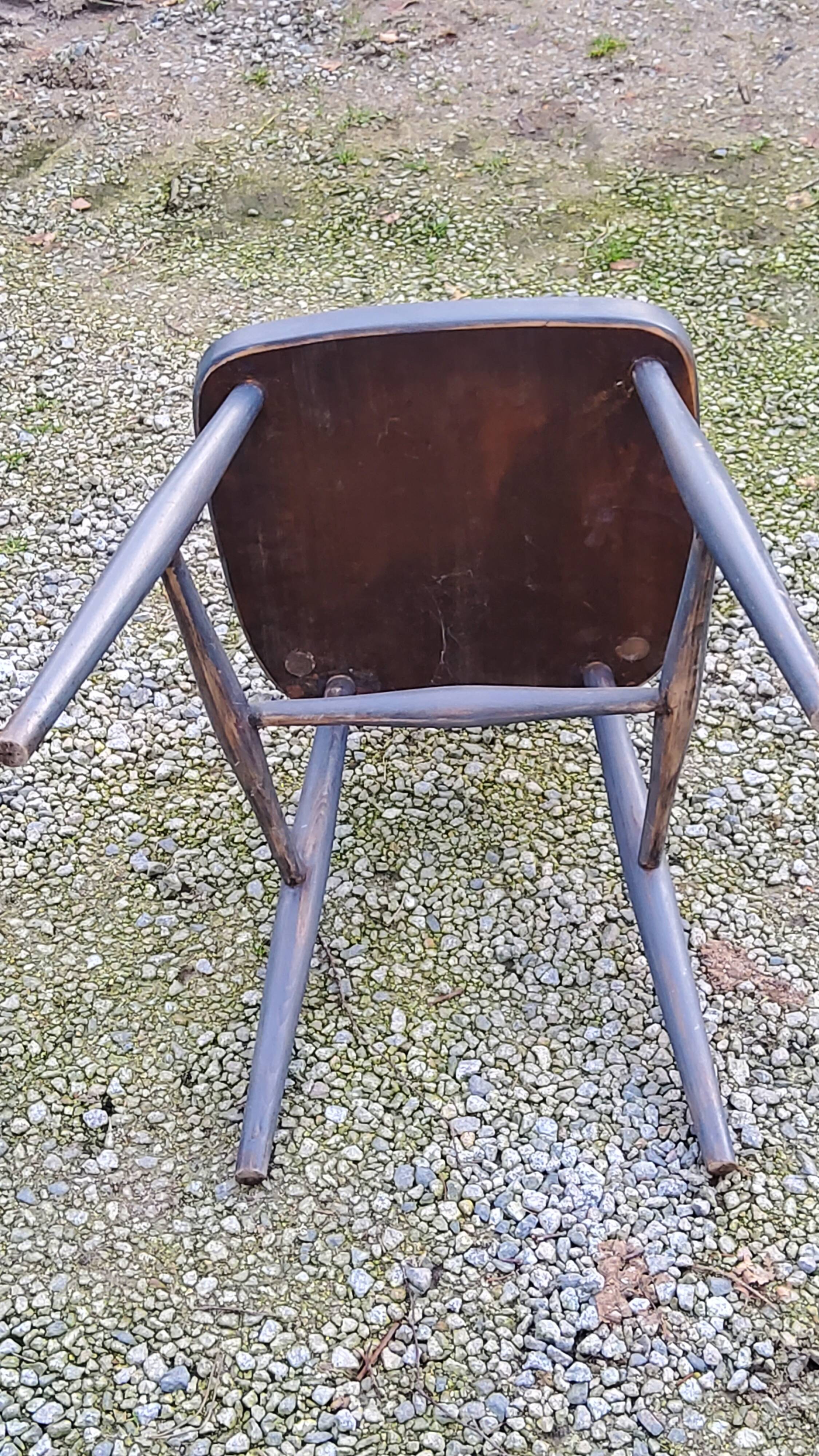 Scandinavian style chair from the 50s with gray patina