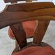 Vintage Tyrolean Dining Chairs: Set of 4, Red Fabric Seat, 1970s