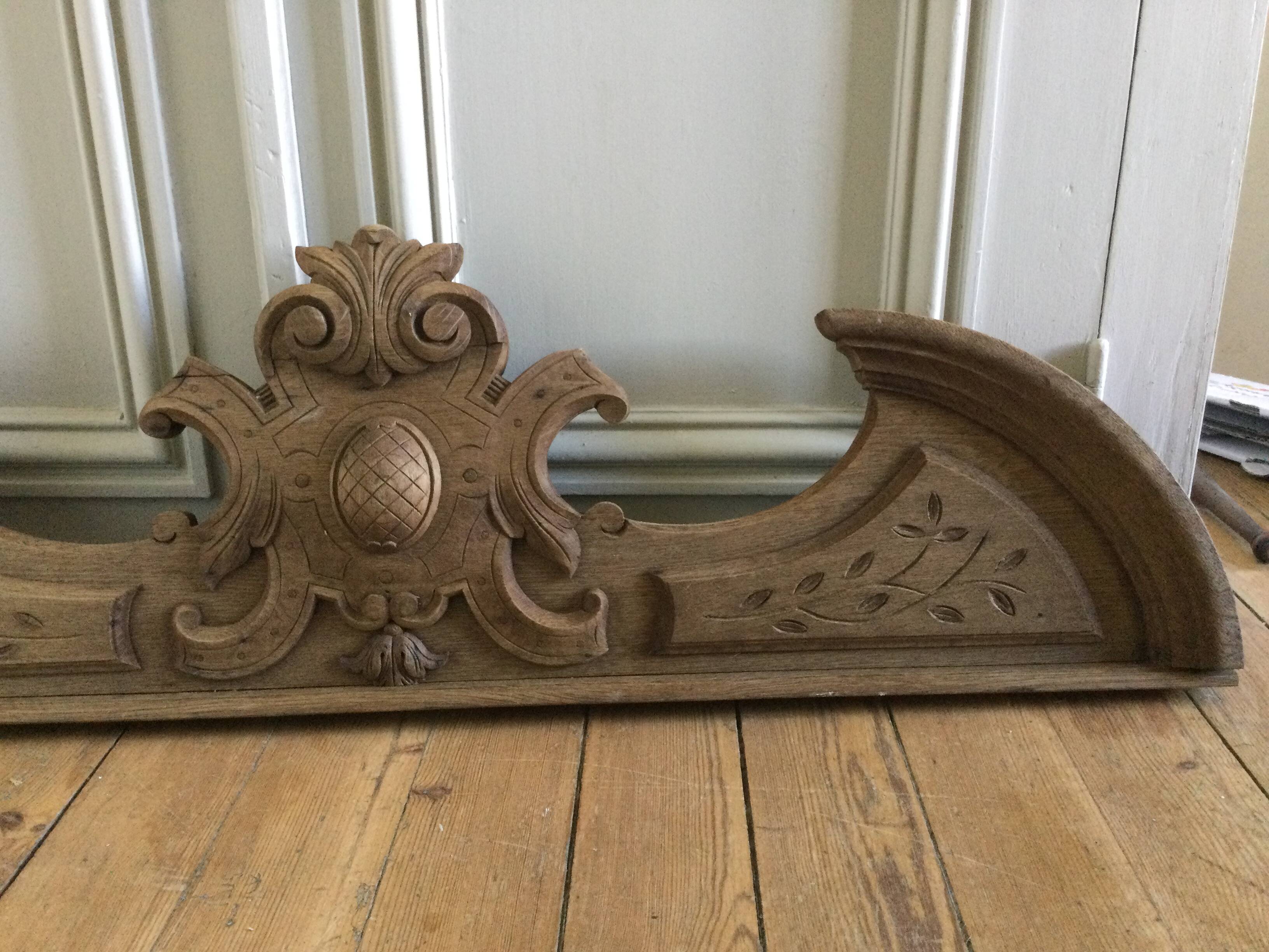 Ancient oak pediment