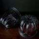 Pair of old fluted glass molds. Kouglof molds / Jam molds