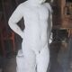 Statue de jardin en pierre reconstituée représentant un jeune faune