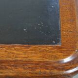 Antique English Oak Writing Desk / Partner Desk with a Leather Top