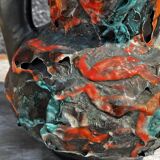 Rocaille Amphora Vase - Fat Lava Origin Vallauris or West Germany H 28 cm