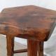 Tabouret de bar en orme esprit Olavi Hanninen