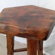 Tabouret de bar en orme esprit Olavi Hanninen