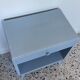 Vintage bedside 1950 gray blue patinated