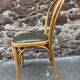 6 vintage 80s Baumann style bistro chairs in leather