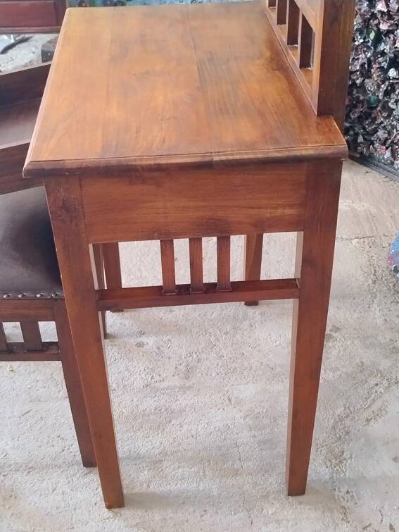 Coiffeuse Art déco et son tabouret assorti, 1930-1940