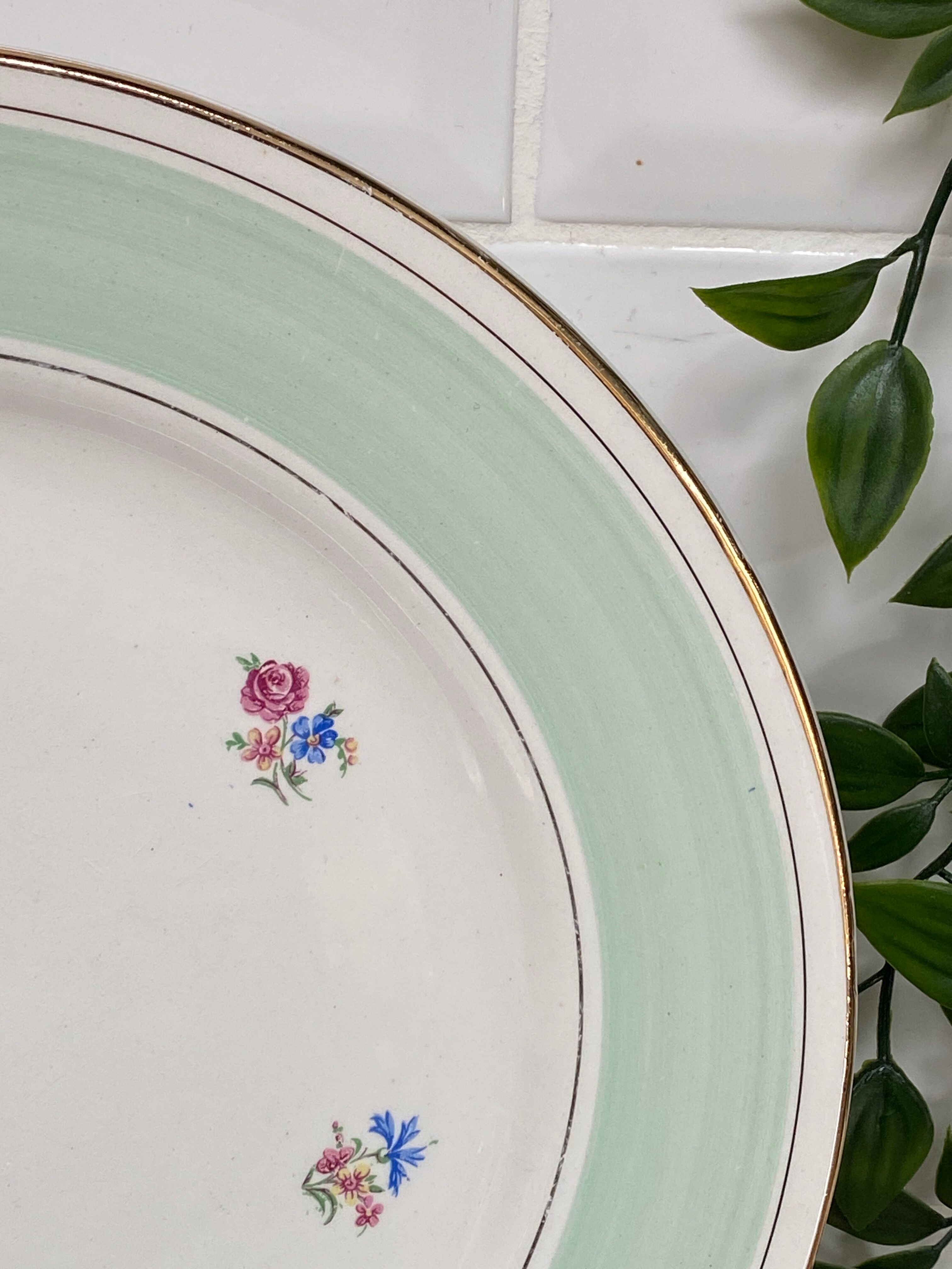 Set of 6 flat plates l'Amandinoise