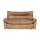 Sofa by Michel Ducaroy, leather, 1978. Model Dianthus. Edited by Ligne Roset.