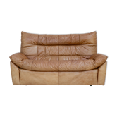 Canapé de Michel Ducaroy, cuir, 1978, modèle Dianthus, édité par Ligne Roset