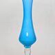 Vintage light blue and white opaline soliflore vase