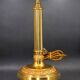 Bronze Gilt Bouillotte Lamp with Pleated Shade
