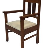 Set of four Art Deco chairs oak Amsterdam School Design 30's