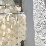 Floor lamp of the 60s in mother-of-pearl grapevines