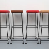 Set of 4 bar-stools Wire 1960s