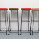 Ensemble de 4 tabourets de barre Wire années 1960