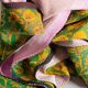 Kantha sari couvre-lit Violet & Vert