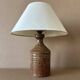 Vintage enamelled stoneware table lamp