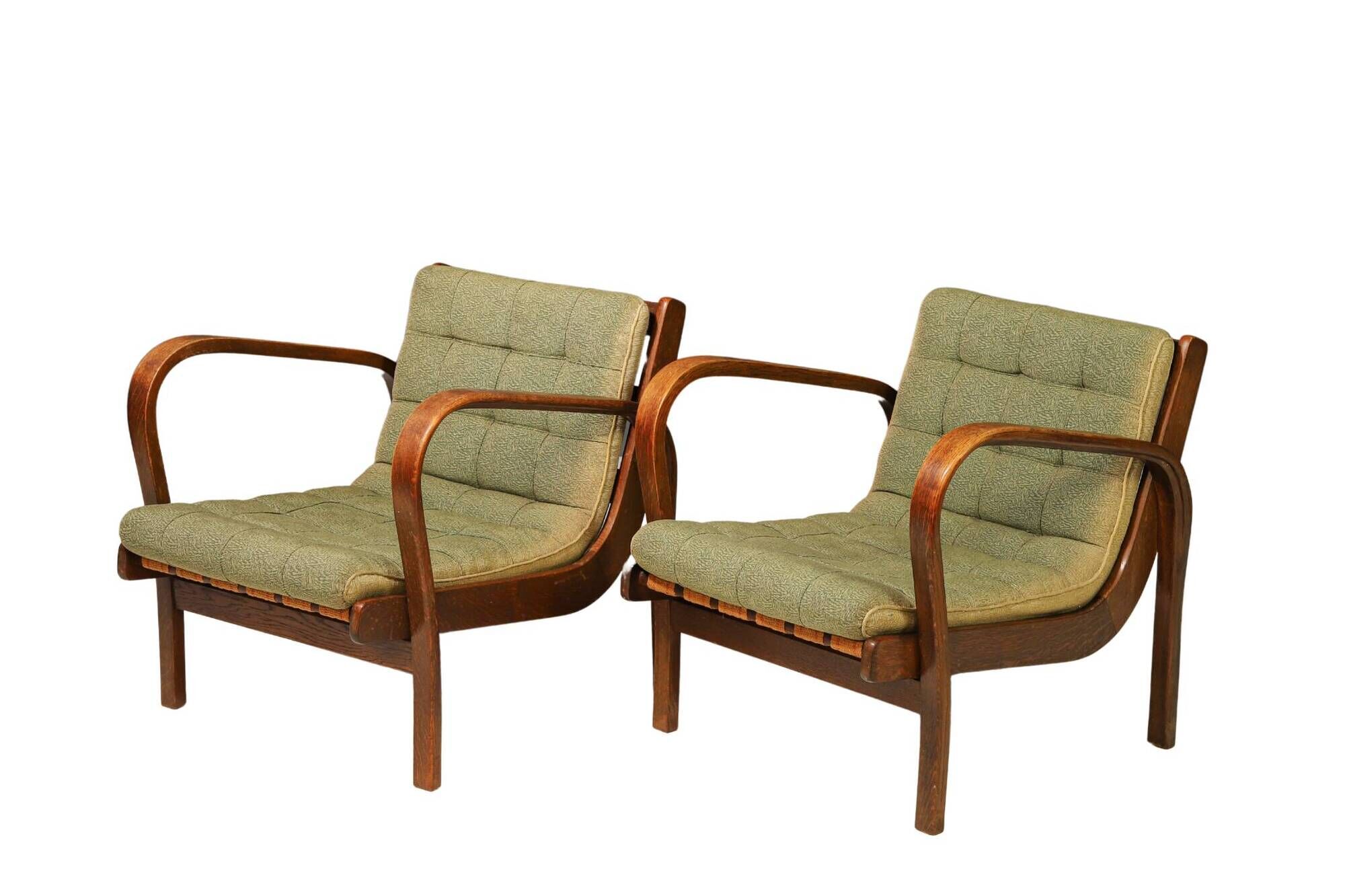 Pair of arm chairs by Karel Kozelka & Antonín Kropáček for Interier Praha,