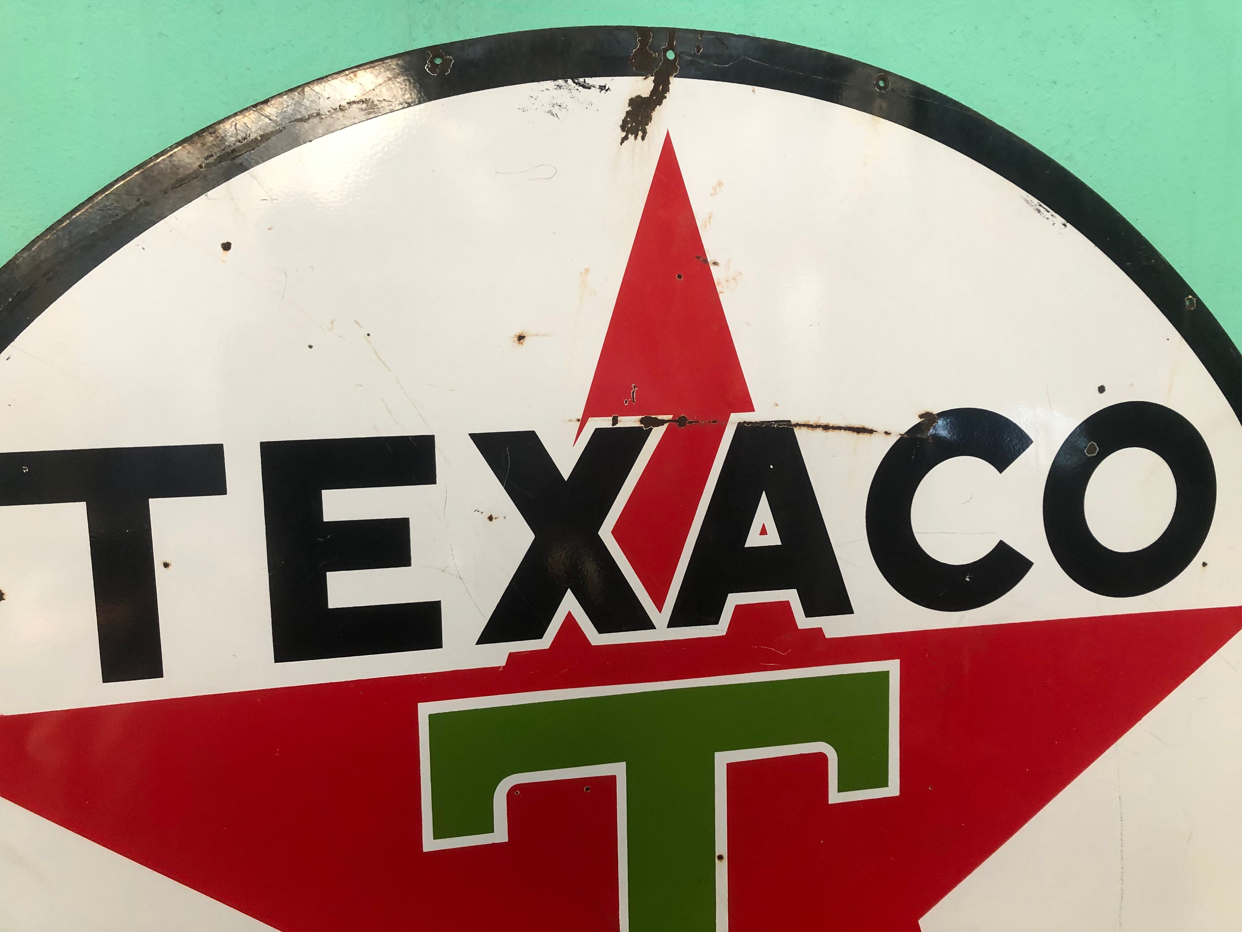 US texaco advertising plate from 1958