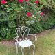 Old wrought iron garden furniture from the 1950s