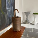 Vintage rattan umbrella door