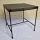 Vintage perforated metal side table, 42 cm