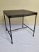 Table d'appoint en métal perforé vintage, 42 cm
